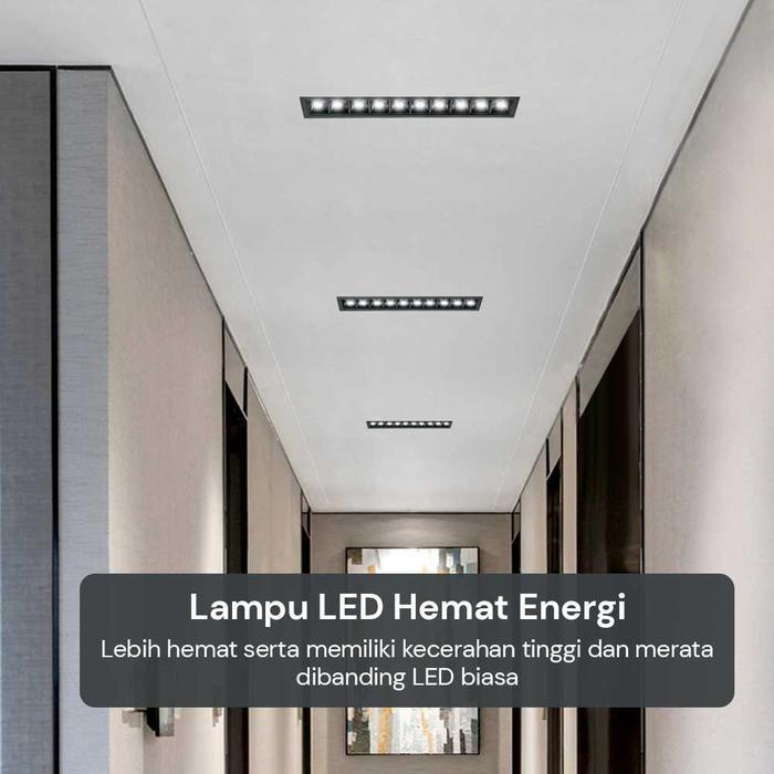 LAMPU DOWNLIGHT PLAFON KOTAK LED DIMMABLE NATURAL WHITE