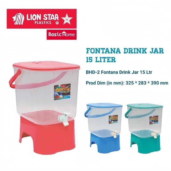 LION STAR DRINK JAR 15 LITER FONTANA / TOPLES KRAN 15 LITER / TOPLES ES