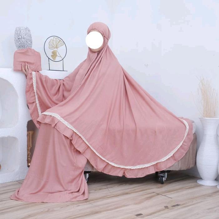 Mukena Rayon Motif Renda Jumbo