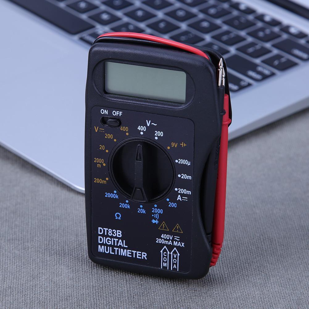 DT83B Digital Multimeter Mini Pocket Ammeter Handheld Voltmeter Ohm Voltage Current Meter 1999