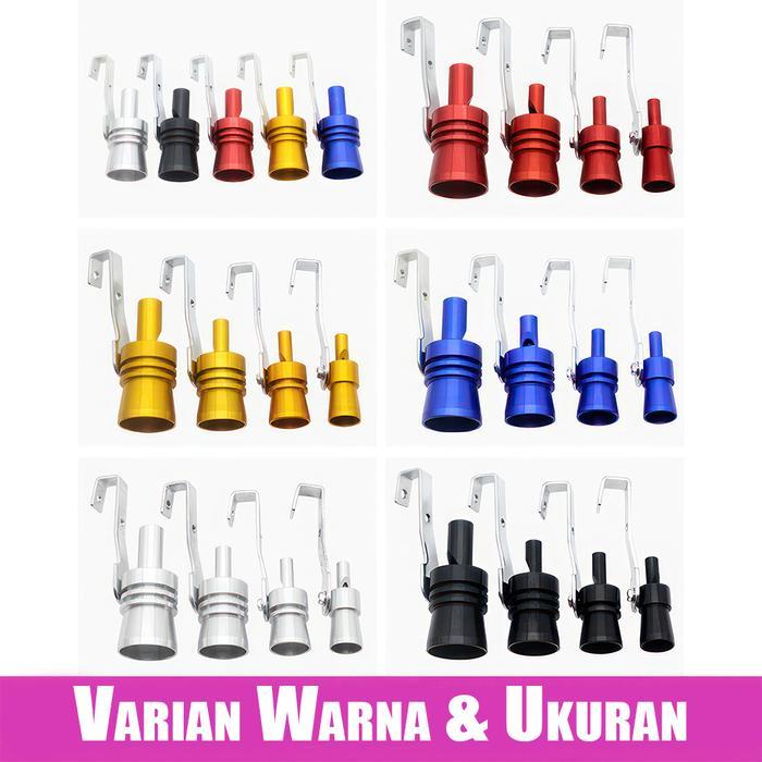 "New" Penyiul Turbo Whistler Knalpot Mobil Motor Ukuran S-XL Car Turbo Whistler Modifikasi Bahan