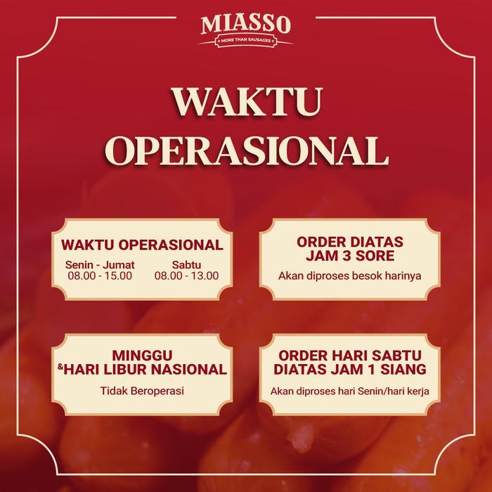 [New Launch] Miasso Truffle Cheese Premium Sausages Sosis Keju Lumer Daging Sapi Makanan Frozen Food