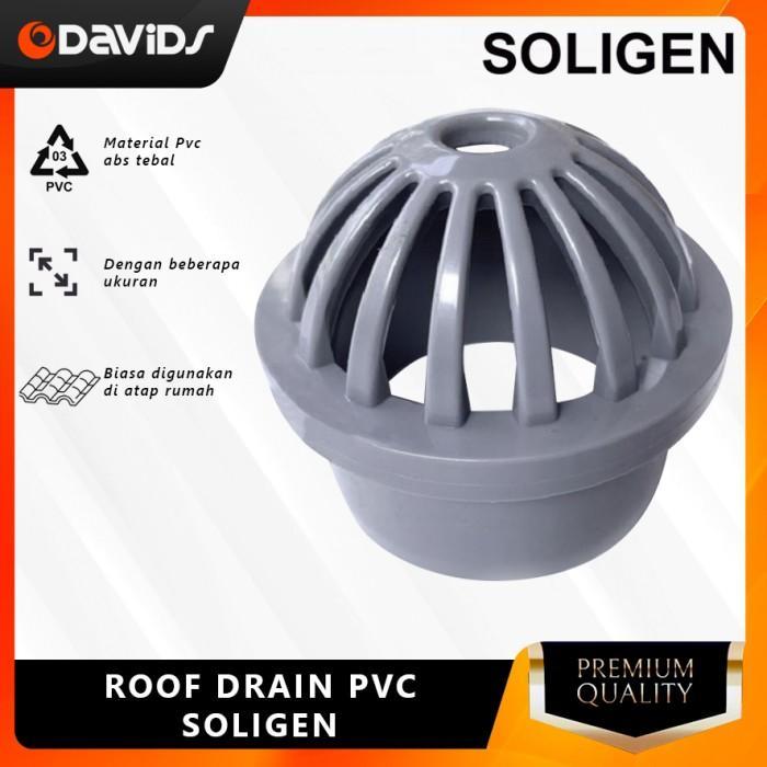 Roof Drain Saringan Filter Talang Air Rumah Plastik Pvc Soligen - 2mm
