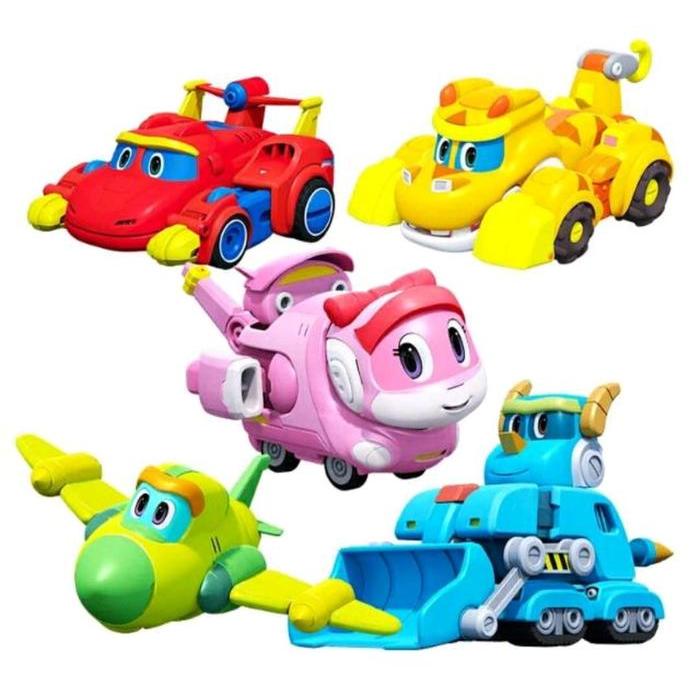 MAINAN ANAK GOGO DINO 1 SET VIRAL BERUBAH ISI 5 PCS / MAINAN GOGO DINO ROBOT / GOGO DINO SATUAN REX
