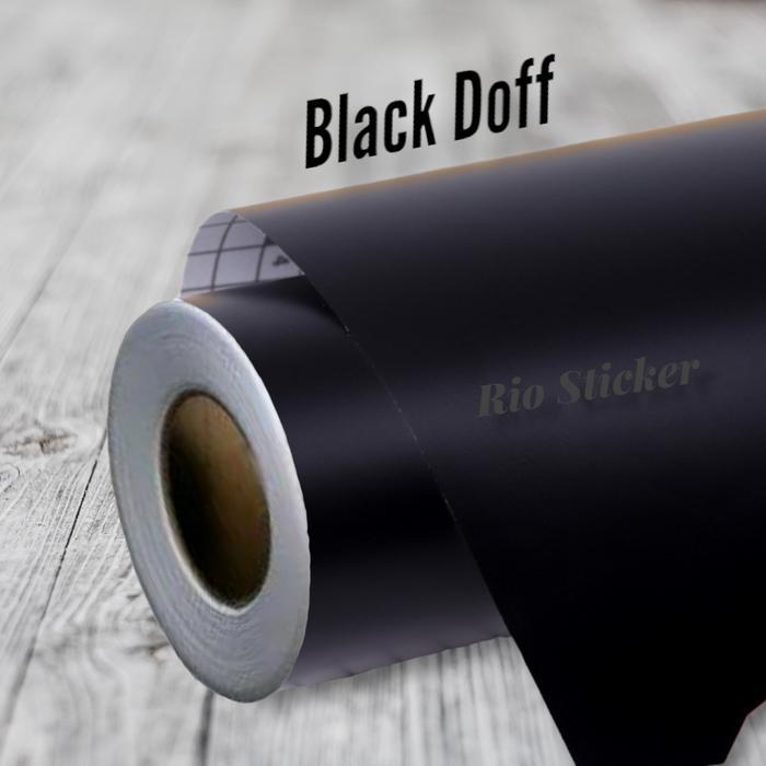 "New" Skotlet hitam doff sticker motor matte black maxdecal M070