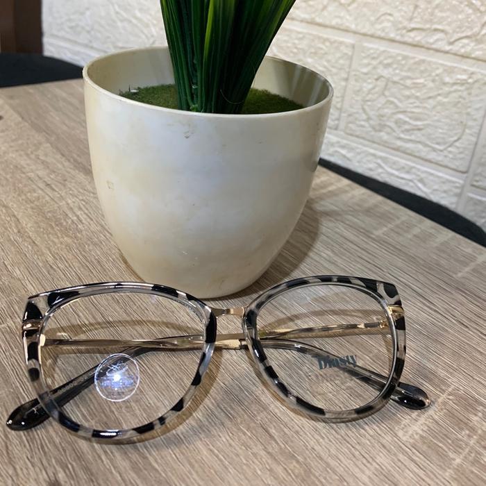 kacamata cat eye wanita 96602 Lensa Blueray Photocromic Antiradiasi Bluecromic normal minus plus