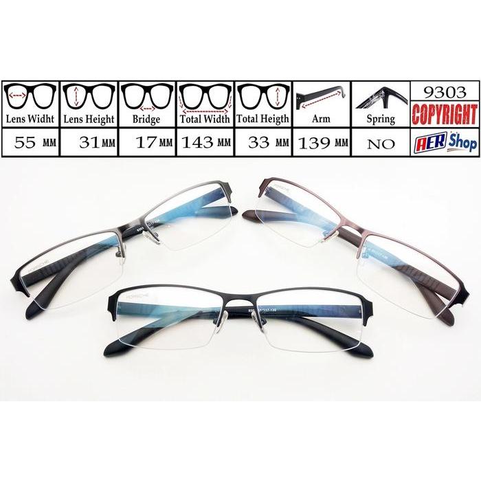 kacamata minus HALF FRAME kacamata pria wanita kacamata minus terbaru