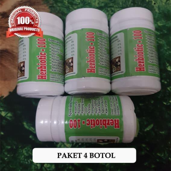 Herbiotic 100 Original Paket 4 Botol