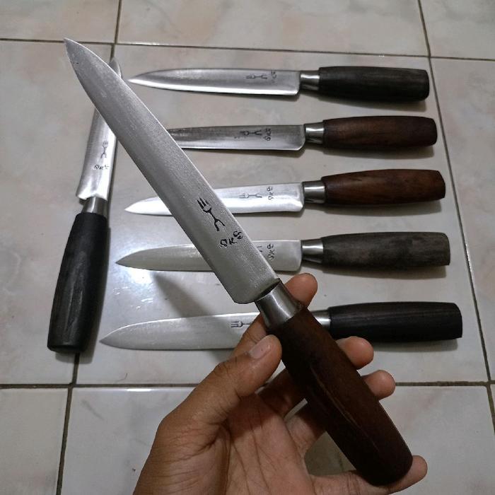 PISAU DAPUR CAP GARPU SKS ukuran 2 MILI dari baja gergaji asli banten Kitchenware pisau daging