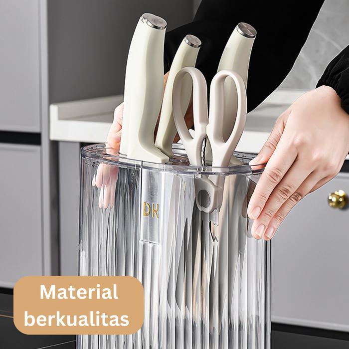 Tempat Pisau Dapur Wadah Penyimpanan Pisau Aesthetic Rak Pisau
