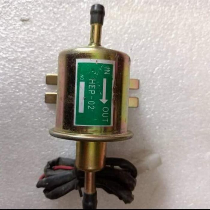 POMPA BENSIN ELEKTRIK FUEL PUMP UNIVERSAL KARBURATOR