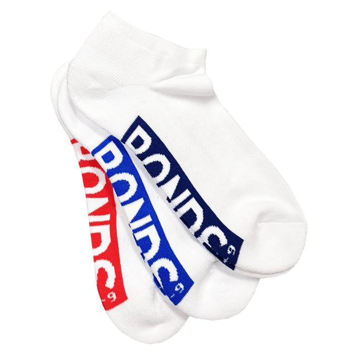 Bonds Men'S Cushioned Low Cut 3 Pack White - Kaos Kaki Bonds Pria Low Cut 3 Pack - Red/Blue/Navy Co