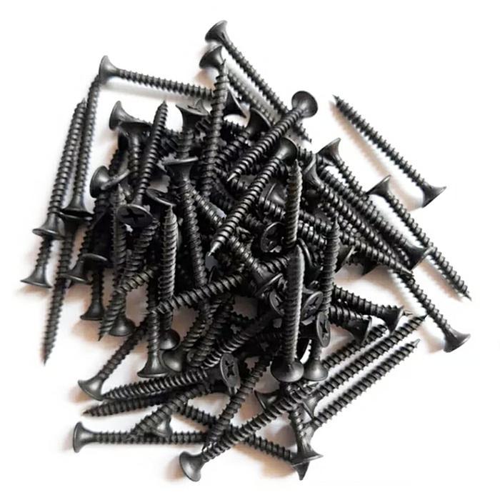 1 Dus Skrup Gypsum 4Cm Isi 1000Pcs 1 Dus Sekrup Gipsum 6X1 1/2" Sekrup Hitam 6 X1 1/2" 4 Cm 1000Pcs