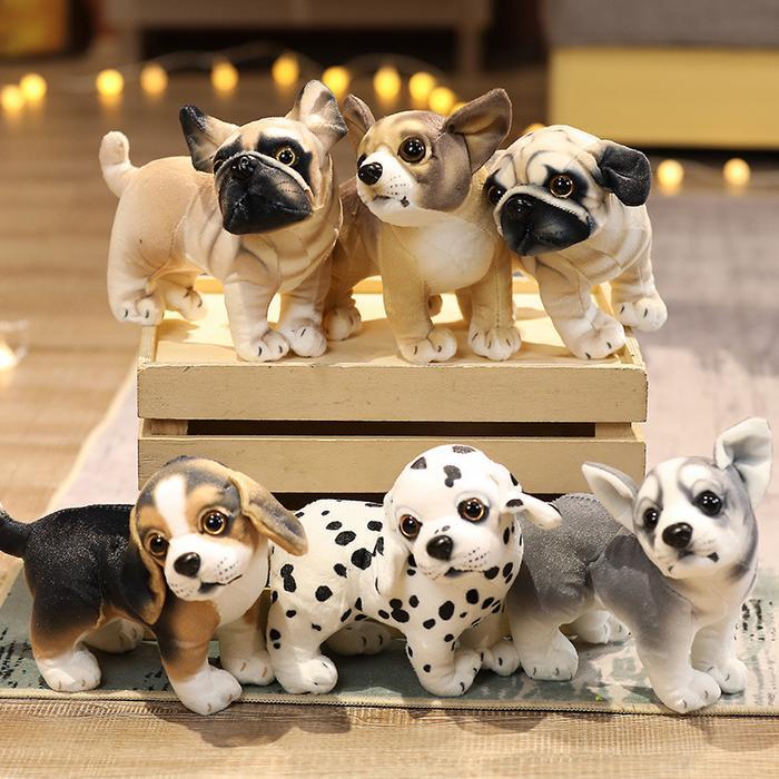 Boneka doll anjing lucu dog doggie chihuahua husky dalmatian pitbull bulldog beagle lembut anak kids