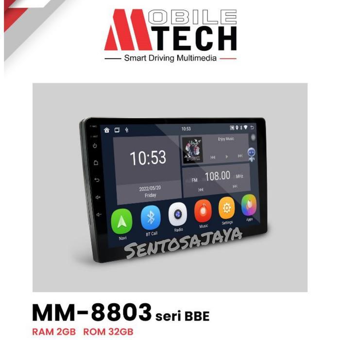 Head Unit Android 10 Inch Mtech Mm-8803 Ram 2Gb+32Gb