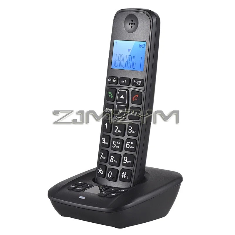 Cordless Telephone with Telephone Answering Machine LCD Caller ID Support Up to 5 Handsets