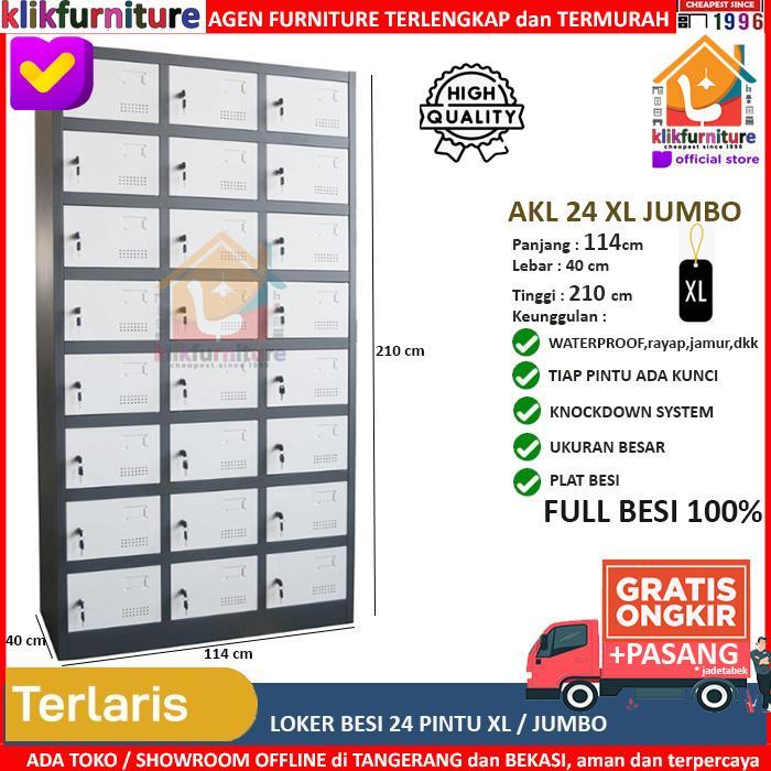 Loker Besi Locker Besi 24 Pintu Akl024 Jumbo Terbaru !!!
