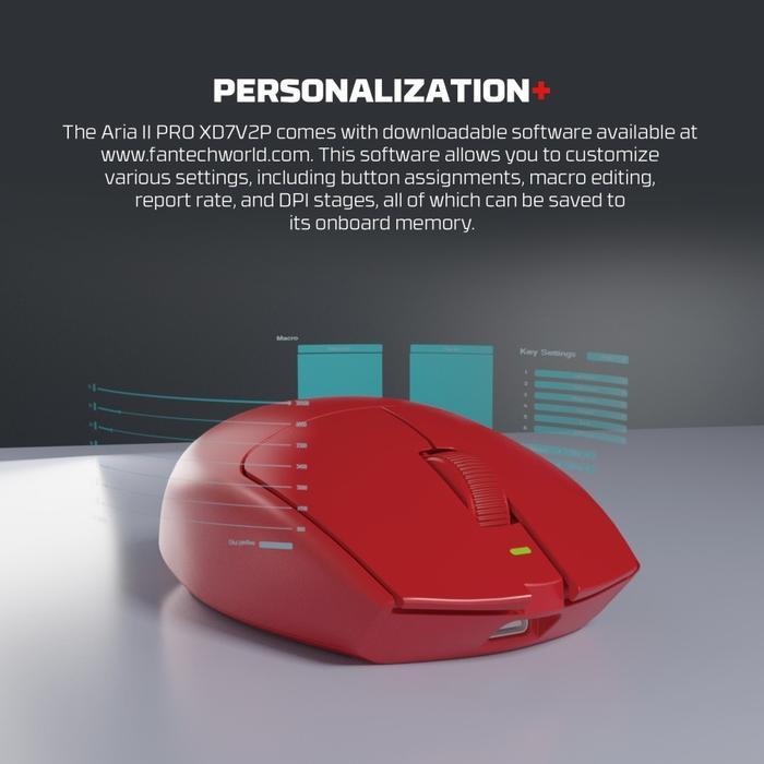 Fantech Aria 2 / II 8K XD7V2P Pro / Aria E Lightweight Gaming Mouse Aria2 AriaII XD7 V2P Wireless