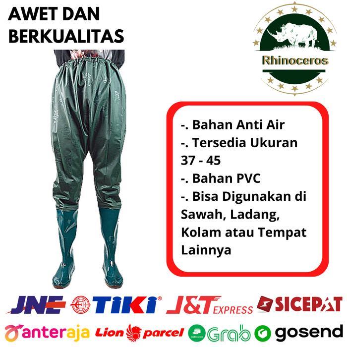 "New" Sepatu Boot Celana Sawah Panjang Anti Air Sepatu Keong Elastis