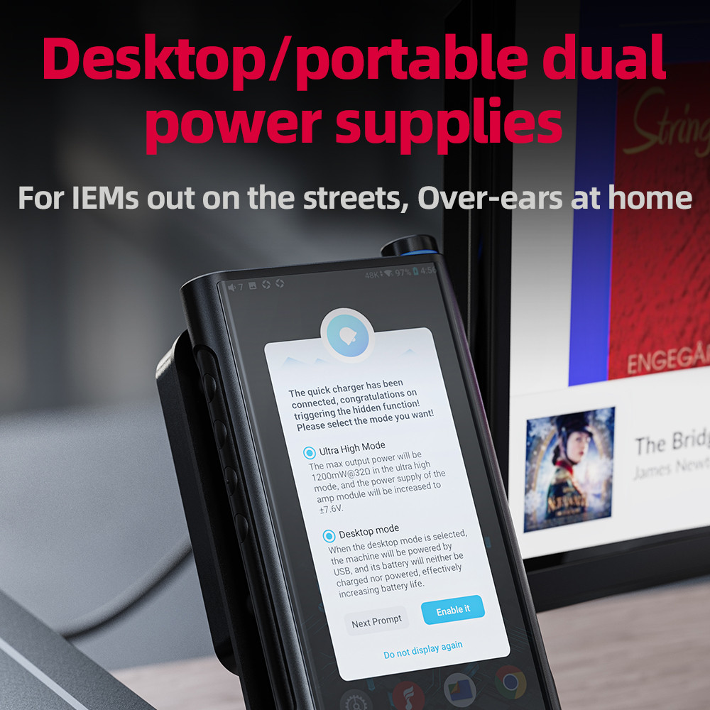 FiiO M15S Hi-Res Audio Android10 Music Player Snapdragon 660 with ES9038PRO 5.5inch MP3 Player