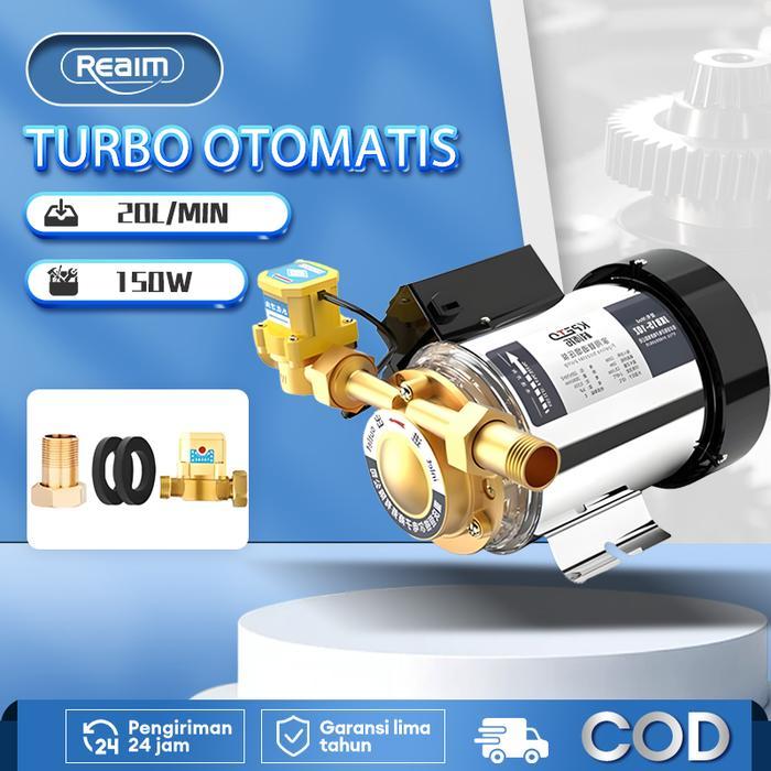 Reaim Pompa Pendorong 100W Aliran 8-16/mnt Tekanan Air Booster Pump Lift tertinggi adalah 8 meter