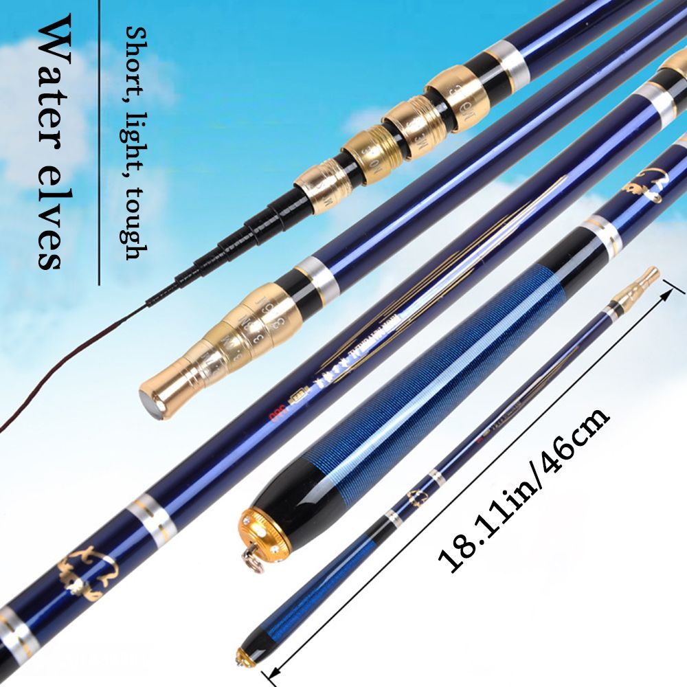 SuperHard Portable Travel Stream Hand Pole Carp Feeder Fishing Tackle Telescopic Fishing Rod
