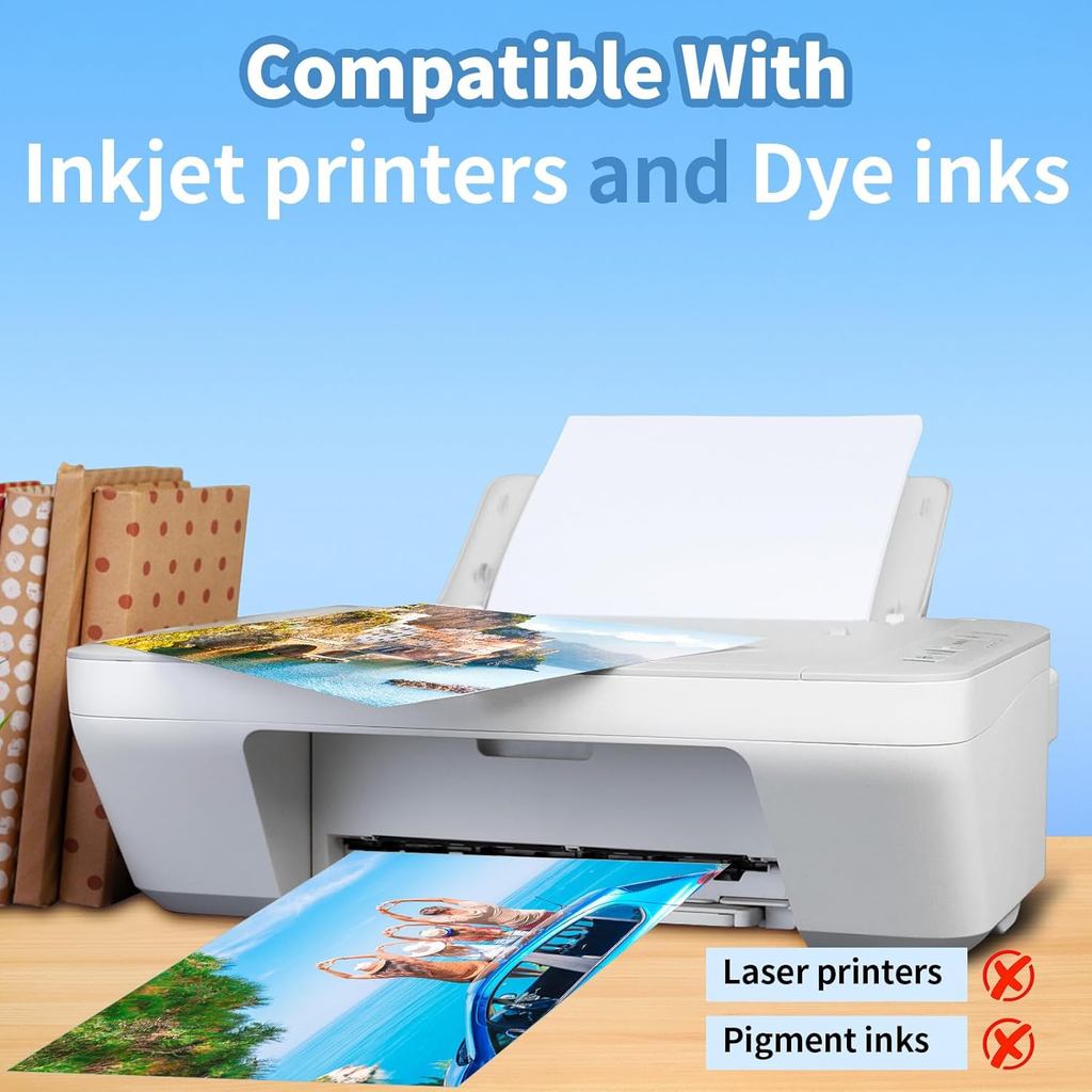 5R(5"x 7") High Glossy photographic Paper Waterproof Professional Photo Paper Wohoto Paper Works