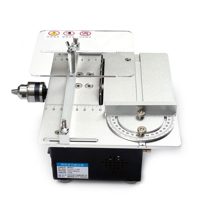 MINI TABLE SAW SMALL WOODWORKING ELECTRIC BENCH SAW KIT HANDMADE DIY HOBBY MODEL CRAFTS CUTTING TOOL