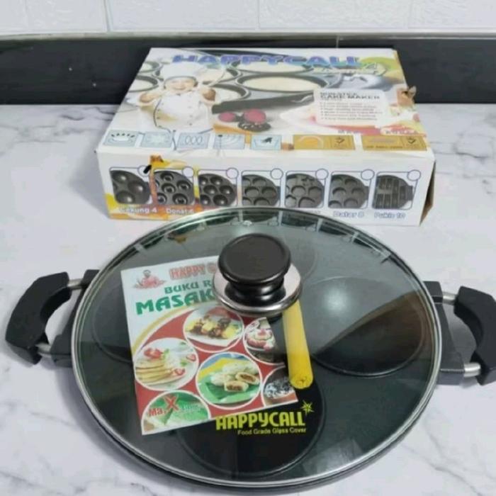 Happy Call Cetakan Kue Serabi , Apem Selong 4 Lubang Cekung