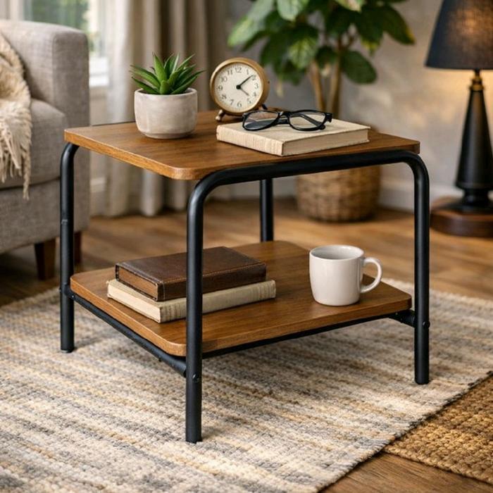 Informa - Meja Tamu Meja sudut meja kopi coffe table akuarium kecil kaki besi