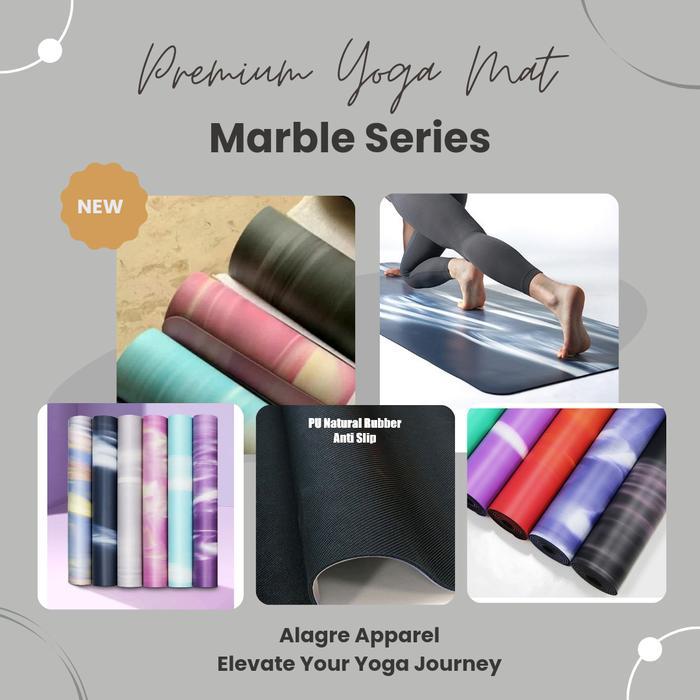 Matras Yoga PU Premium Seri Marble