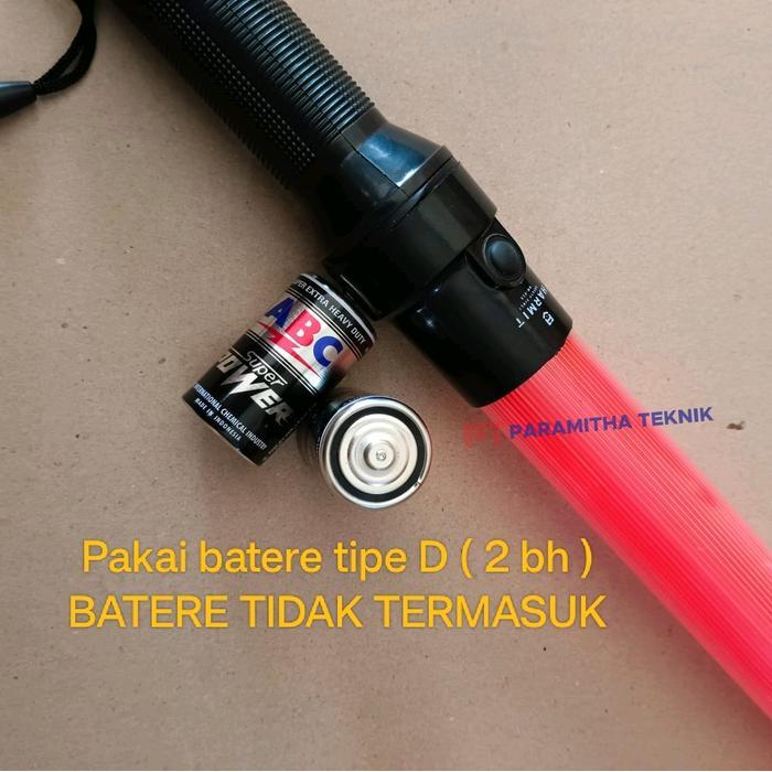 Tongkat Lampu Lalu Lintas / Traffic Light Baton / Lampu Lalin Parkir Polisi Satpam Lalin Safety Lamp