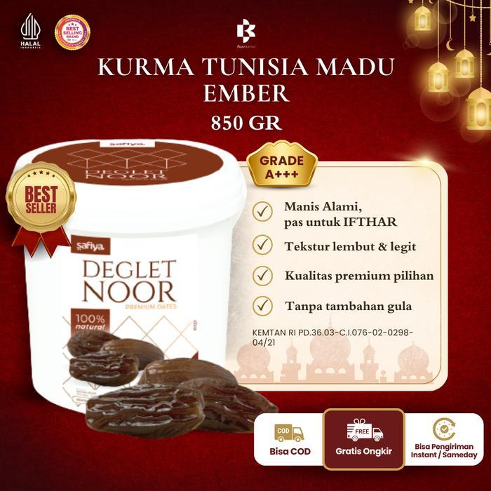 Premium Kurma Tunisia Madu Ember 850 Gram Cemilan Makanan Kering kurma dates Kurma Madu Legit