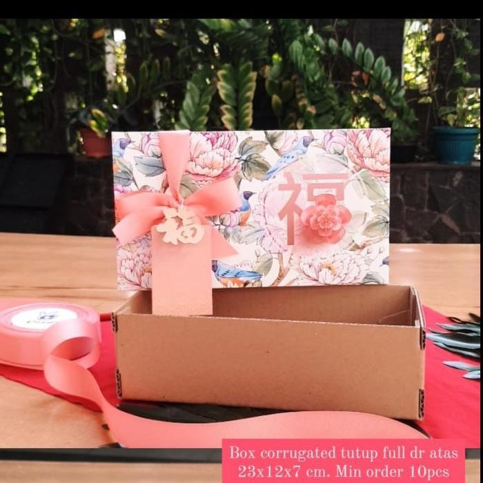 Stok Baru Box Kue CNY Imlek Dus Brownies Lapis Legit Packaging Kotak Cake Sincia