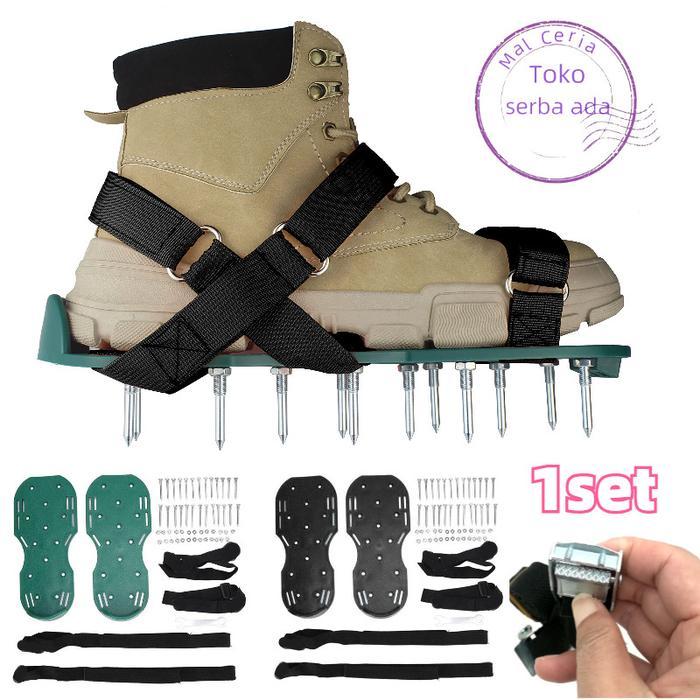 Aerostreet - Spiked Shoes Sandal Epoxy Profesional Sepatu Paku Untuk Floor Paint Lawn Aerator Anti