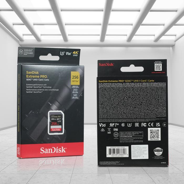 Memory Sd Sdxc/Hc Uhs-I Card U3 V30 4K 100Mb/S 200Mb/S 256Gb Sdsdxxd-256G 256Gb-Sdsdxxd-256G Sandisk