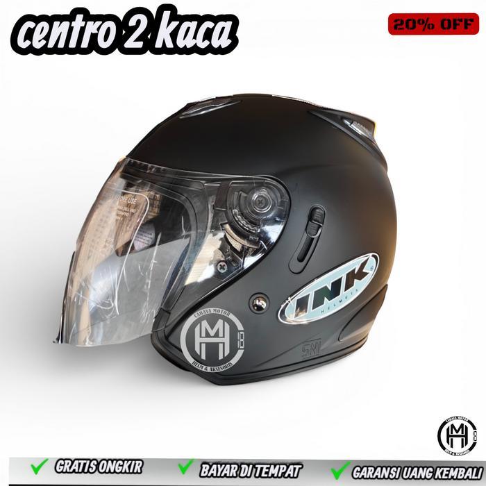 "New" HELM DOUBLE VISOR CENTRO FREE STICKER BUKAN INK ORI Motorcycle