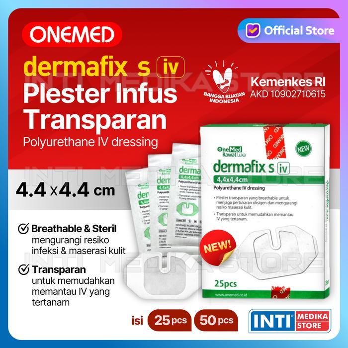 ONEMED - PLESTER INFUS DERMAFIX S IV KATETER ANTI AIR TRANSPARAN