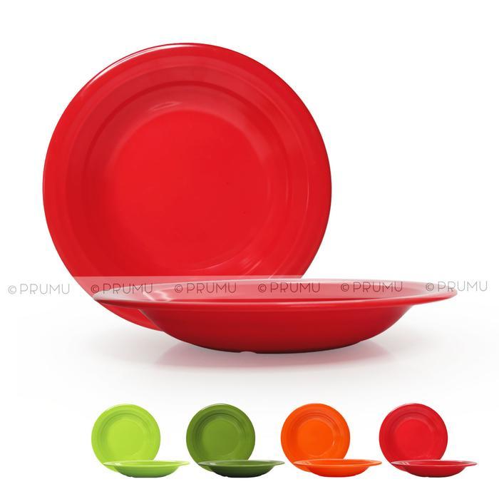 Piring Melamin 9.5 inch - Piring Makan Piring Nasi Cekung Golden P1001