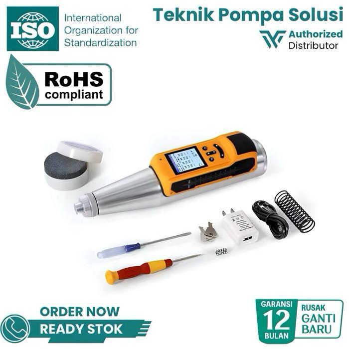 Tem-912 Digital Concrete Hammer Test Beton Original Rebound Hammer Alat Ukur Kuat Tekan Beton