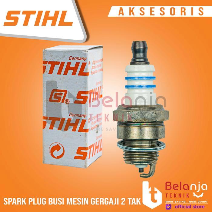 STIHL BUSI 2 TAK SPARK PLUG ORIGINAL MESIN RUMPUT MESIN CHAINSAW STIHL 2 TAK BUSI