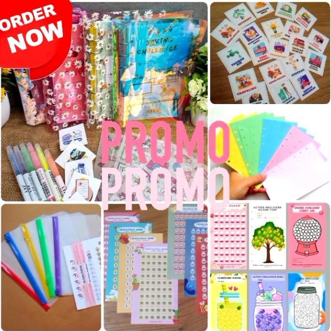 BINDER TABUNGAN / SAVING CHALLENGE / DIARY MENABUNG / BINDER A6 SAVING