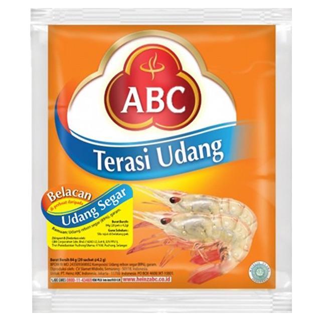ABC TERASI UDANG SACHET DUS 24 X 20 X 4.2G / ABC SAMBAL TERASI UDANG SACHET KARTON