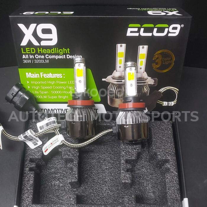 BULB LED H11 X9 NINE ( 3 WARNA )