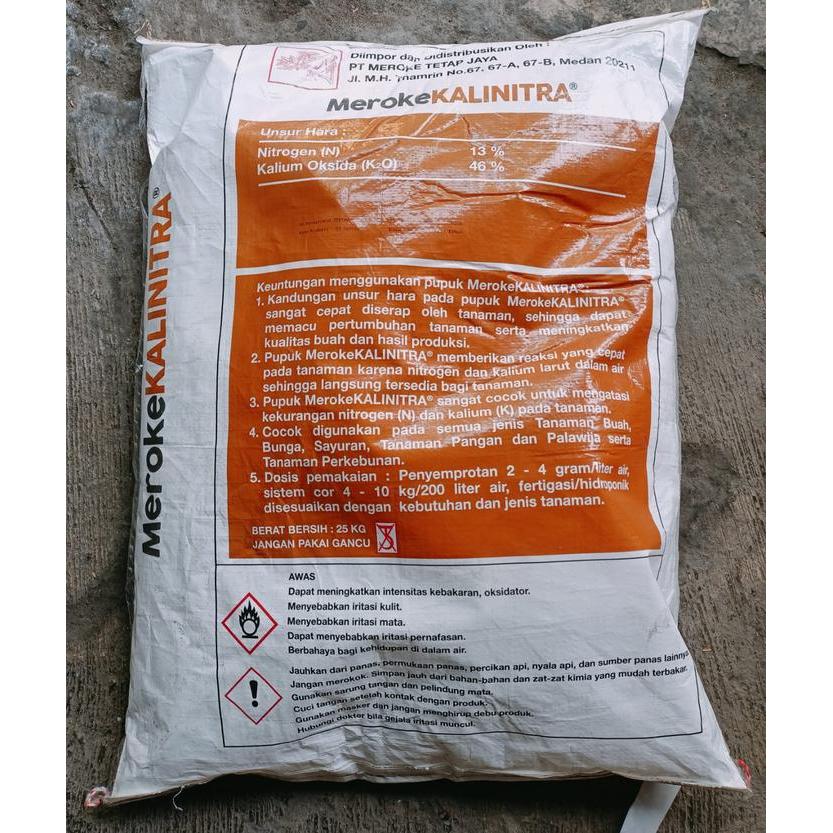 PUPUK MEROKE KALINITRA 25 KG ORIGINAL KEMASAN PABRIK