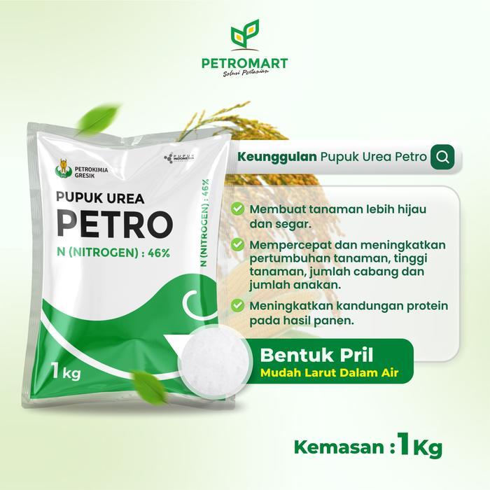 Petrokimia Gresik Pupuk Urea Petro Mempercepat Pertumbuhan Tanaman Lebih Hijau Kemasan 1 Kg