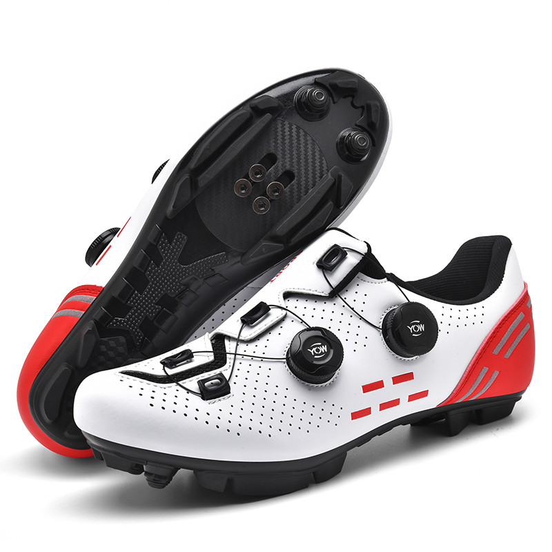 Mens Cycling Shoes Anti-Slip Mountain Bike Shoes Unisex Road Cycling Sneakers Racing Shoes Outdoor