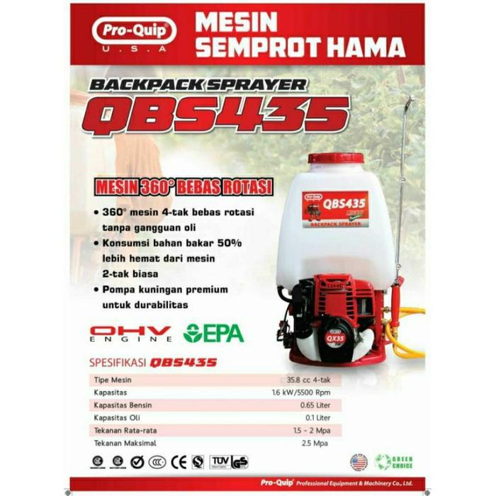 Mesin Semprot Pertanian 4 Tak 20 Liter Merk PRO-QUIP / Alat Semprotan Hama 4 Tak 20 Liter Pro-Quip Q
