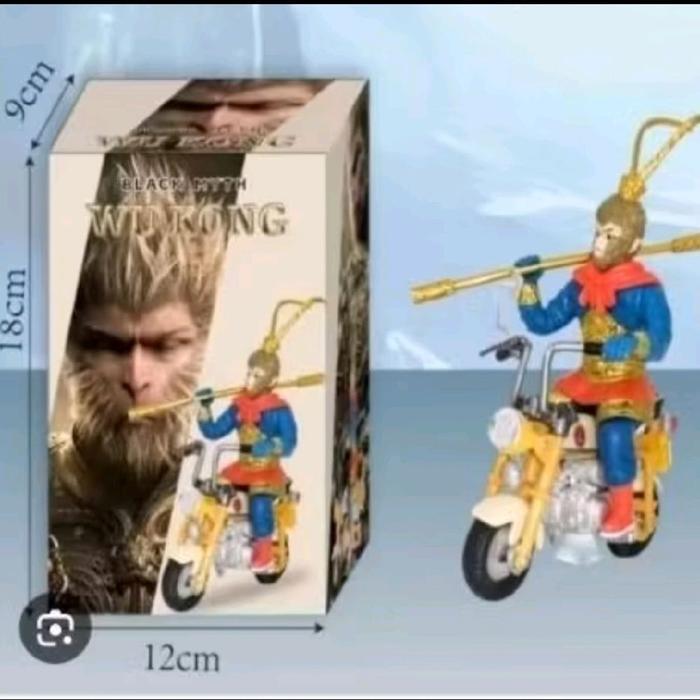 action Figure Wukong/sun go kong naik motor