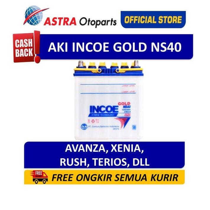 Promo Aki Incoe Gold Ns40 - Aki Mobil Mobil Avanza, Rush, Xenia,Terios Ori